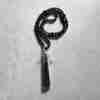 Eldarit (“Kabambastein”) -Obsidian-Mala mit Seidenquaste: