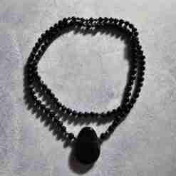 Falkenaugen-Pyrit-Mala mit Falkenaugen-Anhänger