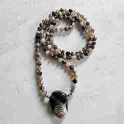 "Botswana" Achat-Mala (1) mit "Botswana" Achat-Anhänger