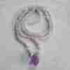 Amethyst ("Lavendelamethyst") -Bergkristall (facettiert) -Mala mit „Lavendelamethyst“-Anhänger