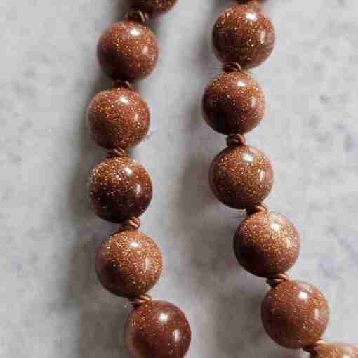 Goldfluss-Bergkristall (facettiert) -Mala (2) mit Goldfluss-Donut und Armband – Bild 20