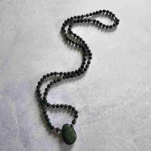 Fuchsit-Mala mit Fuchsit-Anhänger – Bild 4