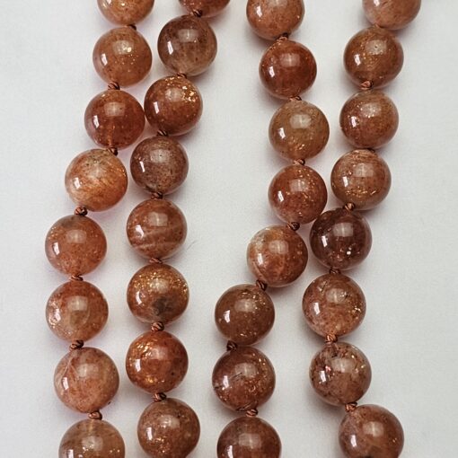 Sonnenstein-Mala (2) mit Sonnenstein-Anhänger (mittelgroßer Tropfen) – Bild 11