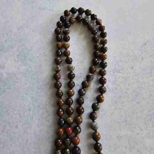Tigereisen-Mala (1) mit Tigereisen-Anhänger (Freiform) und Armband – Bild 12