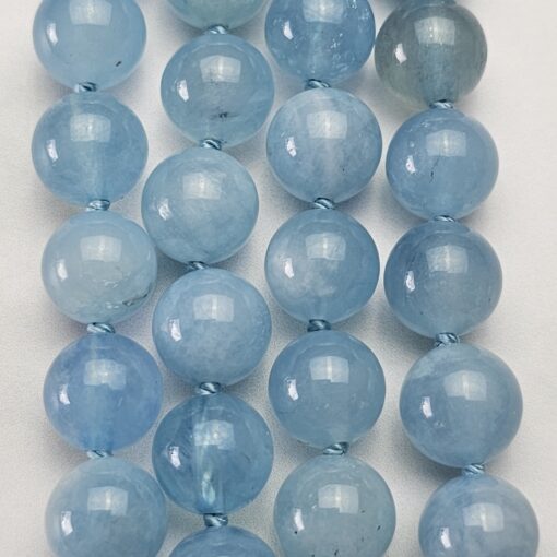 Aquamarin-Labradorit-Mala mit Aquamarin-Donut – Bild 10