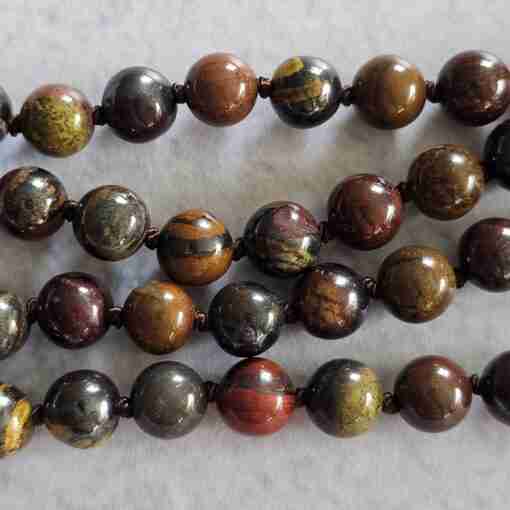 Tigereisen-Mala (1) mit Tigereisen-Anhänger (Freiform) und Armband – Bild 15