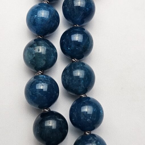 Labradorit-Apatit (blau) -Mala mit Baumwollquaste und Armband – Bild 17