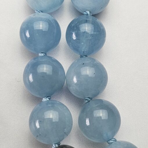 Aquamarin-Labradorit-Mala mit Aquamarin-Donut – Bild 16