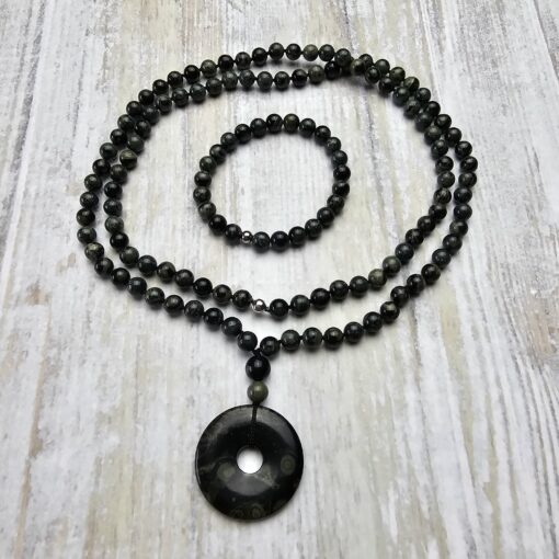 Eldarit-Mala mit Eldarit-Donut und Armband