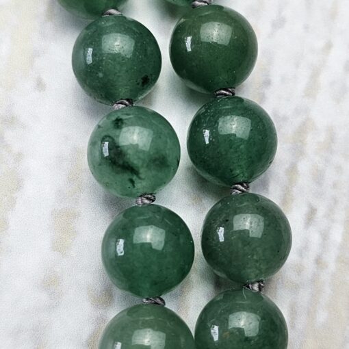 Aventurinquarz (grün) -Magnesit-Mala mit grünem Aventurinquarz-Anhänger und Armband – Bild 19