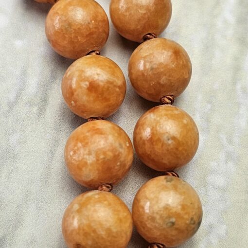 Calcit (orangefarben) -Kupfer-Mala mit orangefarbenem Aventurinquarz-Donut – Bild 19