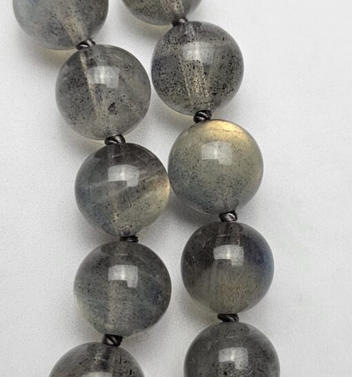 Labradorit-Apatit (blau) -Mala mit Baumwollquaste und Armband – Bild 19