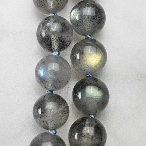 Aquamarin-Labradorit-Mala mit Aquamarin-Donut – Bild 18