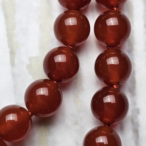 Rote Onyx/Achat-Mala mit Edelstahlanhänger und zwei Armbändern – Bild 20