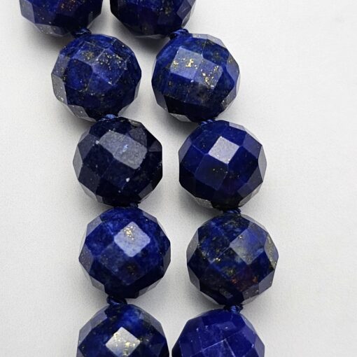 Lapislazuli-Pyrit-Mala, facettiert, mit Lapislazuli-Anhänger und Armband – Bild 21