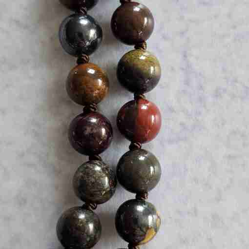 Tigereisen-Mala (1) mit Tigereisen-Anhänger (Freiform) und Armband – Bild 21