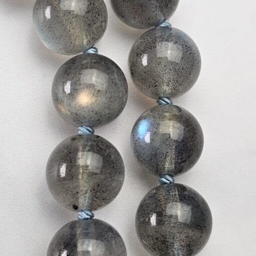 Aquamarin-Labradorit-Mala mit Aquamarin-Donut – Bild 19