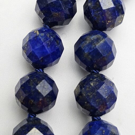 Lapislazuli-Pyrit-Mala, facettiert, mit Lapislazuli-Anhänger und Armband – Bild 22