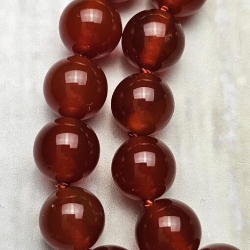 Rote Onyx/Achat-Mala mit Edelstahlanhänger und zwei Armbändern – Bild 22