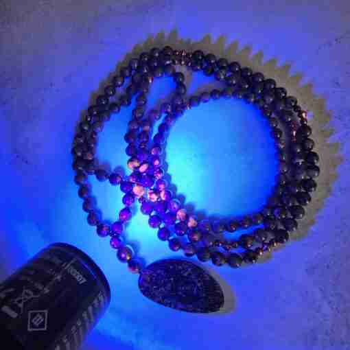 „Yooperlite“-Kupfer-Mala mit „Yooperlite“-Anhänger und passendem Armband – Bild 23