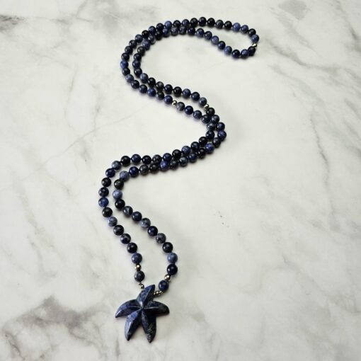 Sodalith-Mala (2) mit Sodalith-Seestern – Bild 4