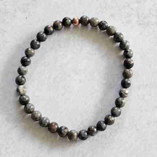 „Yooperlite“-Kupfer-Mala mit „Yooperlite“-Anhänger und passendem Armband – Bild 4