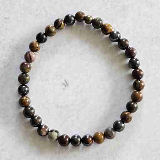 Tigereisen-Mala (1) mit Tigereisen-Anhänger (Freiform) und Armband – Bild 4