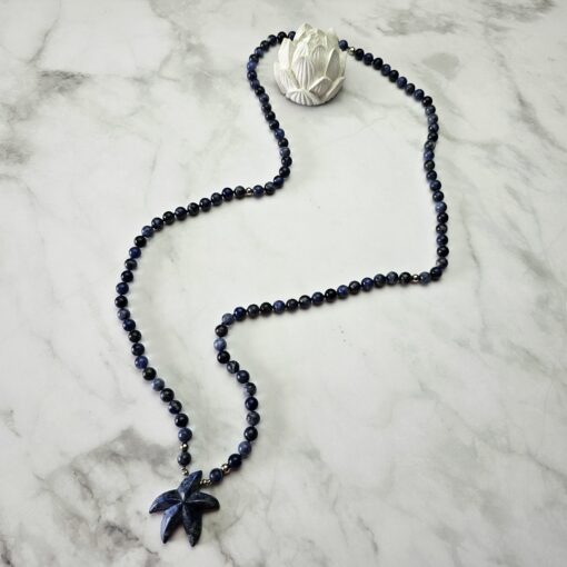 Sodalith-Mala (2) mit Sodalith-Seestern – Bild 5