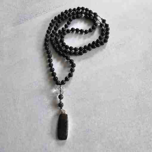 Opal („Honduras-Opal“) -Mala (2) mit „Honduras-Opal“-Anhänger