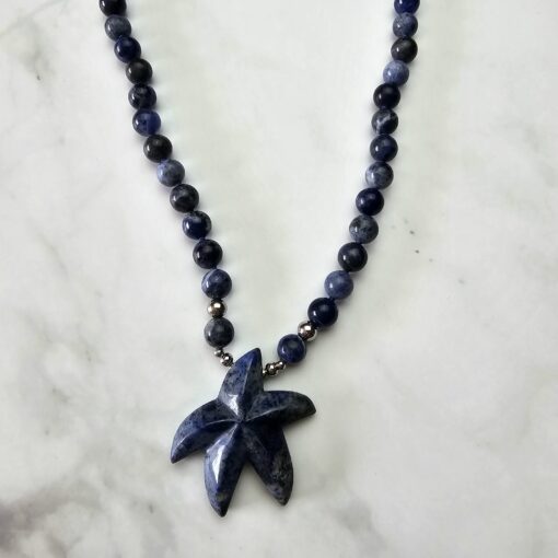 Sodalith-Mala (2) mit Sodalith-Seestern – Bild 6