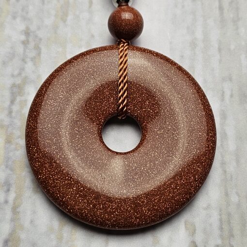 Goldfluss-Bergkristall (facettiert) -Mala (2) mit Goldfluss-Donut – Bild 7