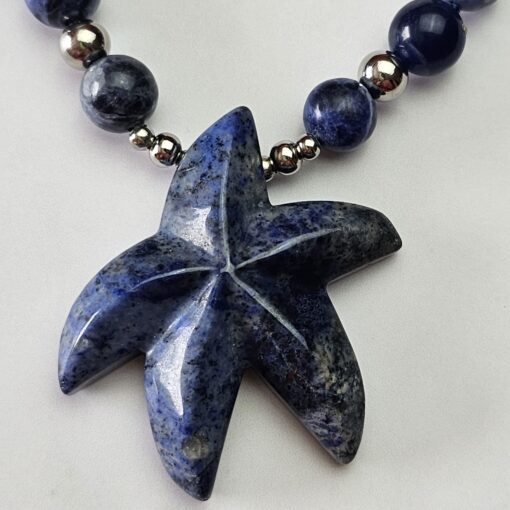 Sodalith-Mala (2) mit Sodalith-Seestern – Bild 7