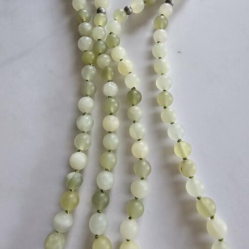 Serpentin-Mala, matt, mit Serpentin-Anhänger – Bild 9