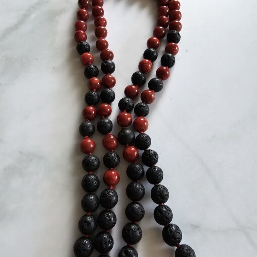 Korallen (rote Schaumkoralle) -Lava-Mala (3) mit Fisch aus roter Schaumkoralle – Bild 9