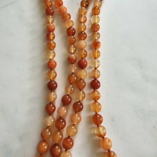 Karneol-Mala (1) mit großem Karneol-Donut – Bild 9