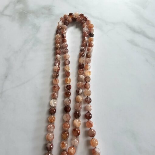 Feuerquarz (Eisenkiesel) -Mala mit Seidenquaste – Bild 10