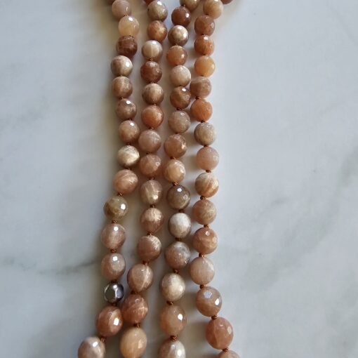 Sonnenstein-Mala, facettiert (2), mit Sonnenstein-Anhänger und Armband – Bild 11