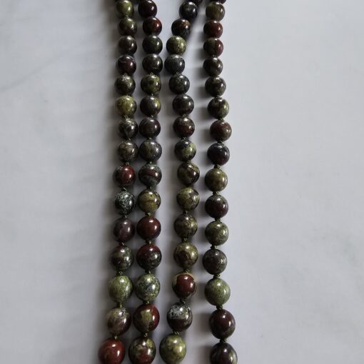 Jaspis („Drachenblut-Jaspis“) -Mala mit „Drachenblut-Jaspis“-Anhänger und Armband – Bild 11