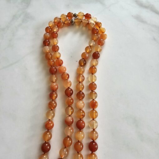 Karneol-Mala (1) mit großem Karneol-Donut – Bild 11