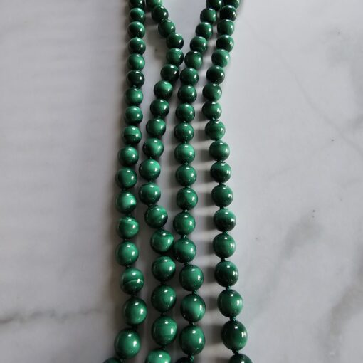 Malachit-Mala (1) mit Malachit-Tropfen und Armband – Bild 11