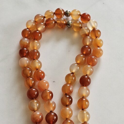 Karneol-Mala (1) mit großem Karneol-Donut – Bild 12