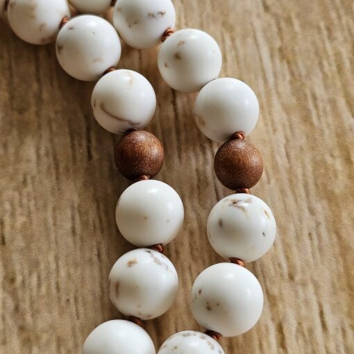 Magnesit (matt) -Sandelholz-Mala mit Seidenquaste – Bild 14