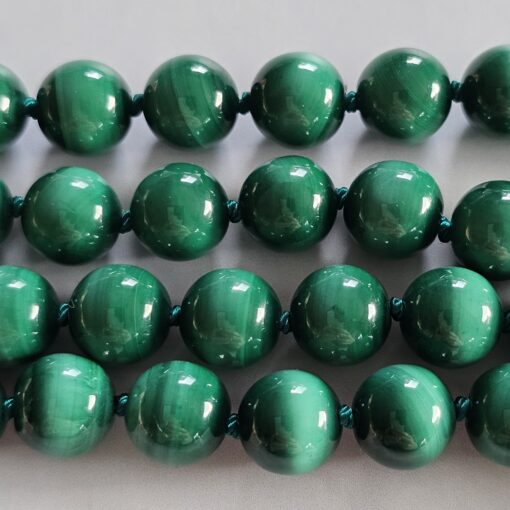 Malachit-Mala (1) mit Malachit-Tropfen und Armband – Bild 16