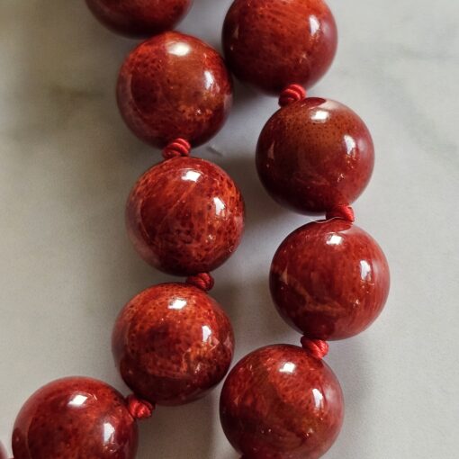 Korallen (rote Schaumkoralle) -Lava-Mala (3) mit Fisch aus roter Schaumkoralle – Bild 17