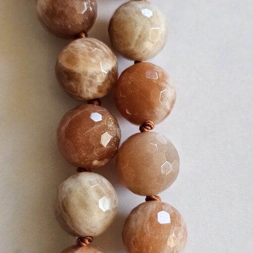Sonnenstein-Mala, facettiert (2), mit Sonnenstein-Anhänger und Armband – Bild 18