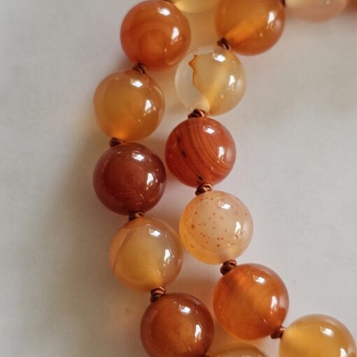 Karneol-Mala (1) mit großem Karneol-Donut – Bild 19