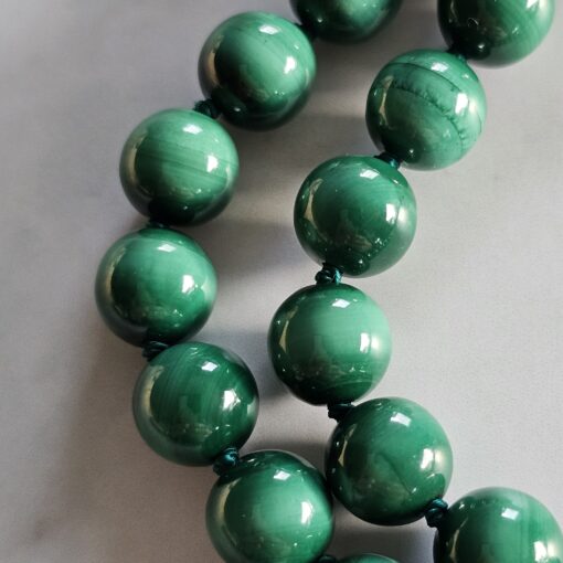 Malachit-Mala (1) mit Malachit-Tropfen und Armband – Bild 20