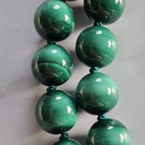 Malachit-Mala (1) mit Malachit-Tropfen und Armband – Bild 22