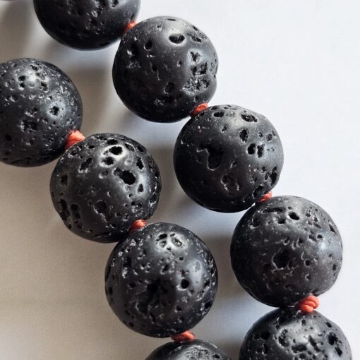 Korallen (rote Schaumkoralle) -Lava-Mala (1) mit roter Schaumkorallen-Navette – Bild 23