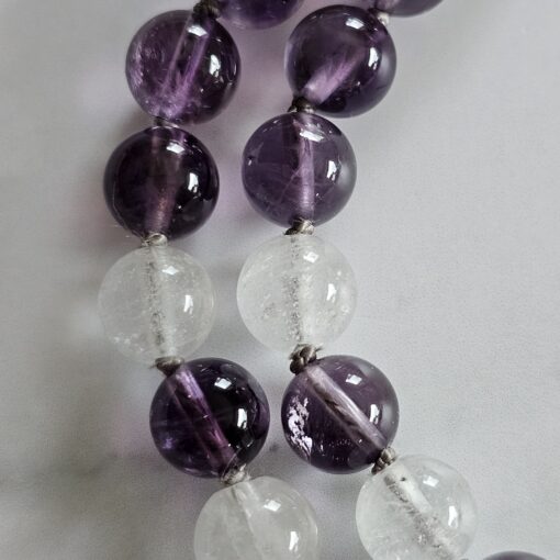 Amethyst-Citrin-Milchquarz-Mala mit Ametrin-Anhänger – Bild 23